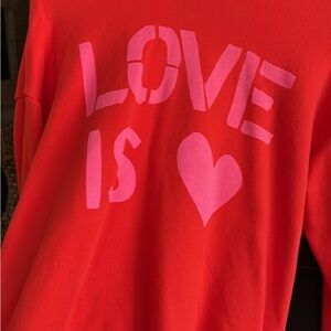 Rosenthal Vibrant Red Graphic Sweatshirt